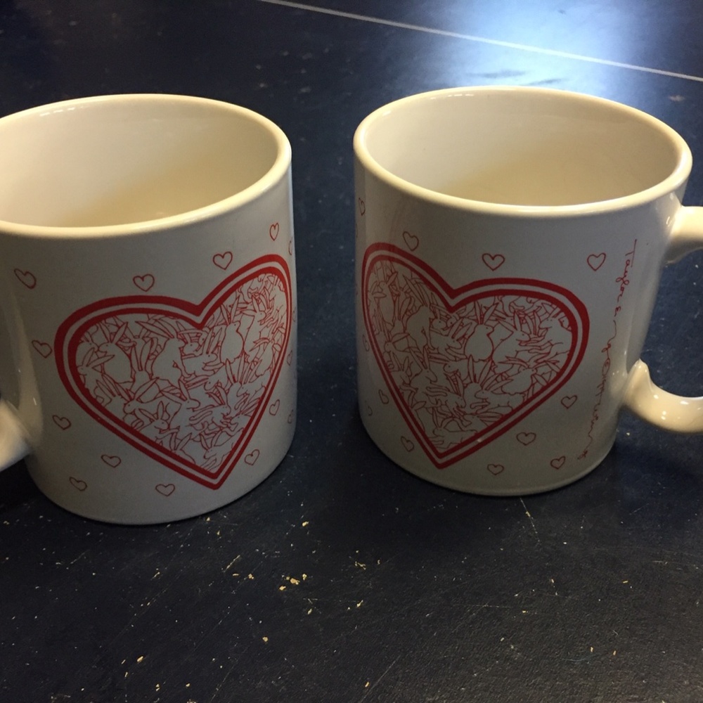 Valentine Bunny Mugs - Taylor & NG vintage 1979